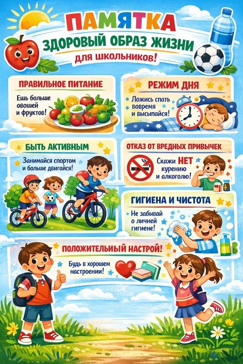 🎉 Отличные новости! В преддверии Всемирного дня здоровья наши супер-активные школьники создали круту