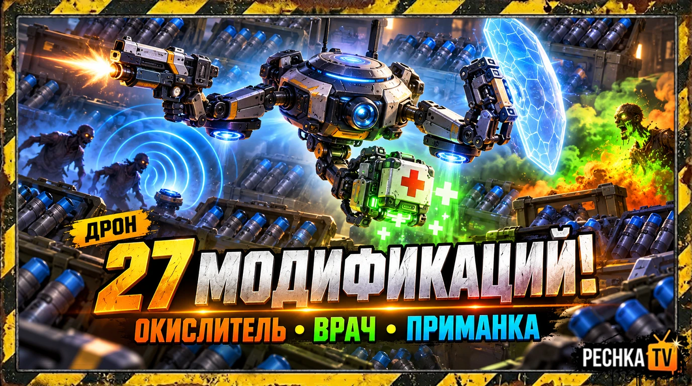 🔥 ОТКРЫВАЮ 27 МОДИФИКАЦИЙ ДРОНА! ОКИСЛИТЕЛЬ, ПРИМАНКА И ВРАЧ В LDOE | Pechka TV