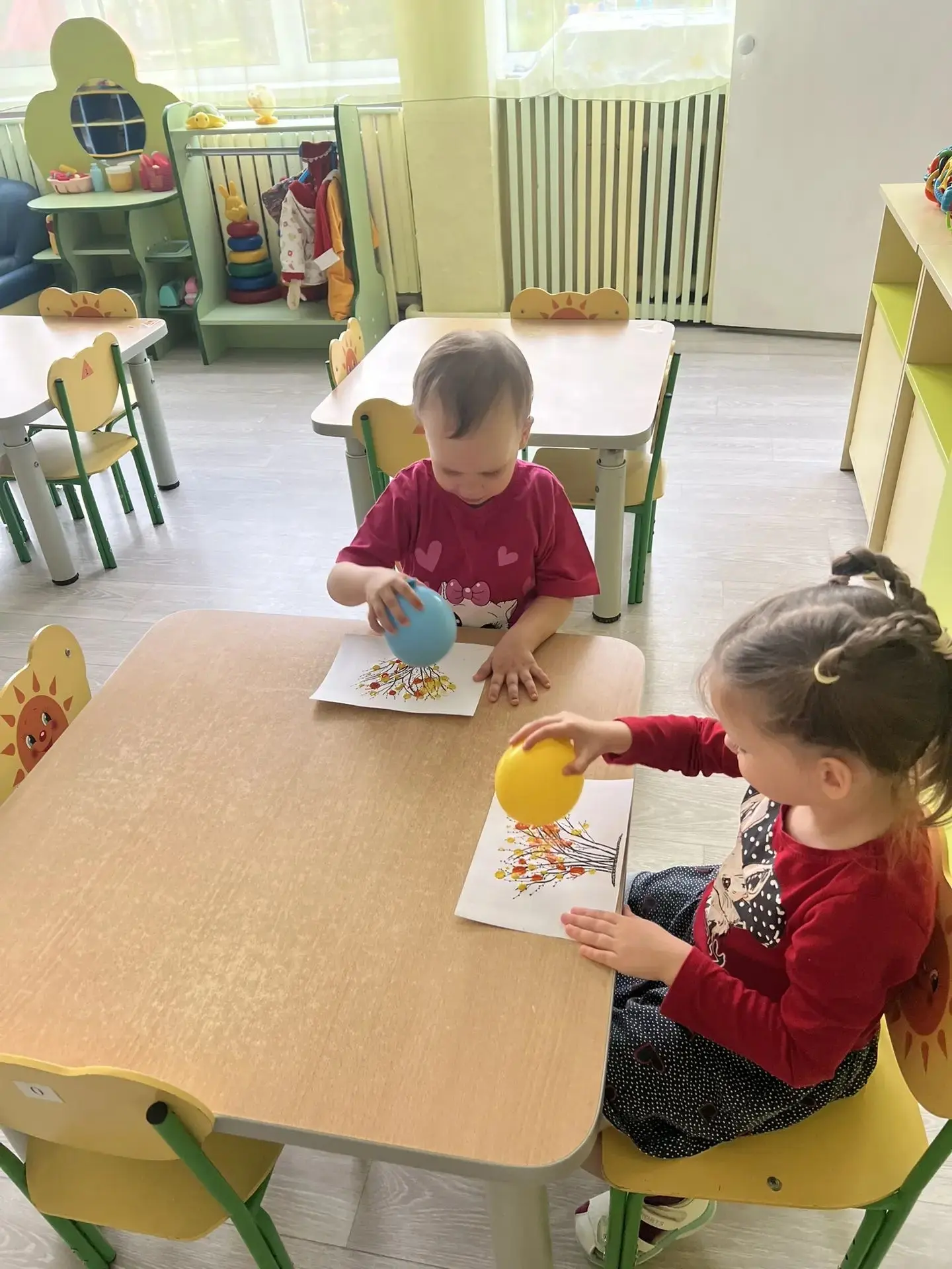 Осенние кустарники: рисуем без кисточек! 🎨