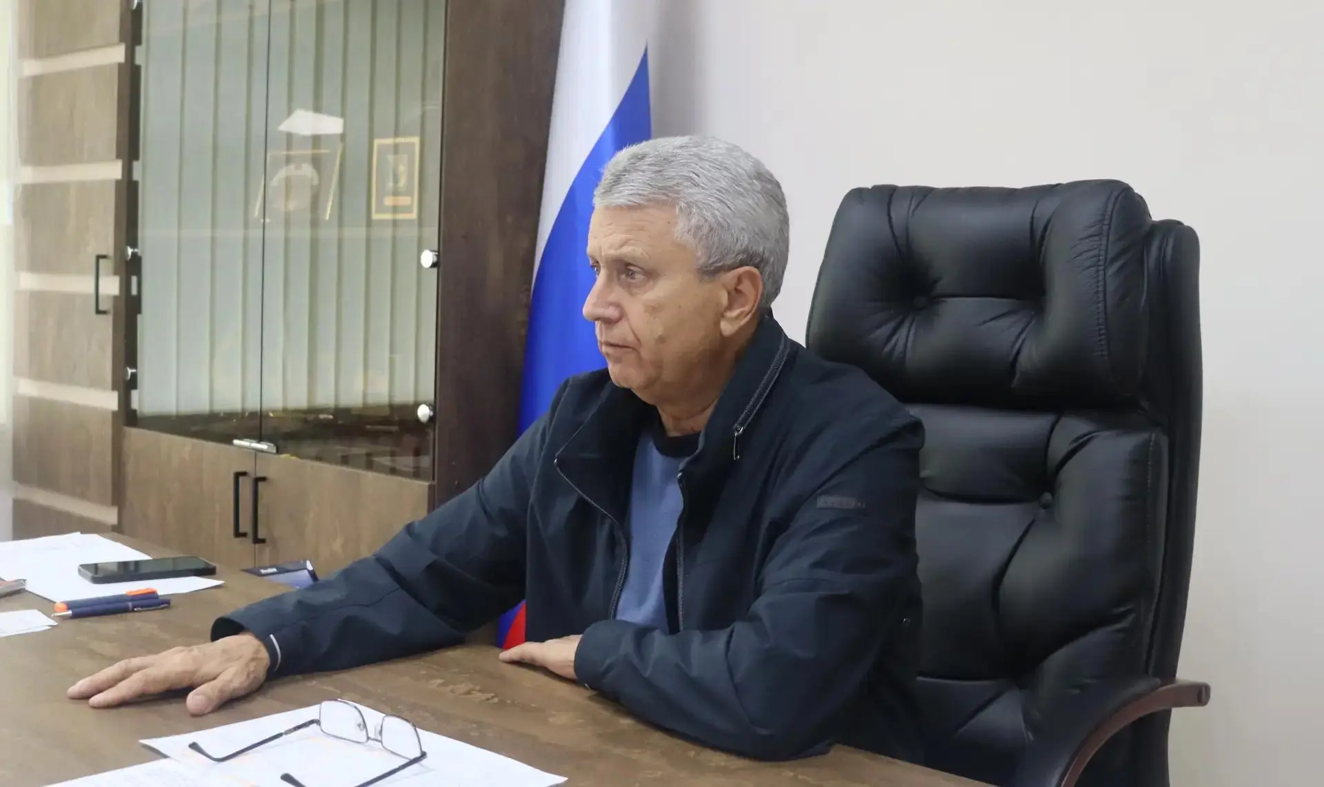 Провёл рабочую встречу с главой Каменско-Днепровского муниципального округа Натальей Ив...