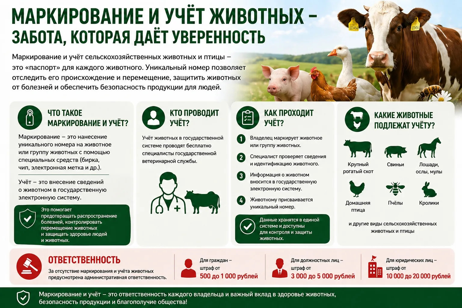 Внимание владельцы сельскохозяйственных животных! Ветеринарная служба Боровичского райо...