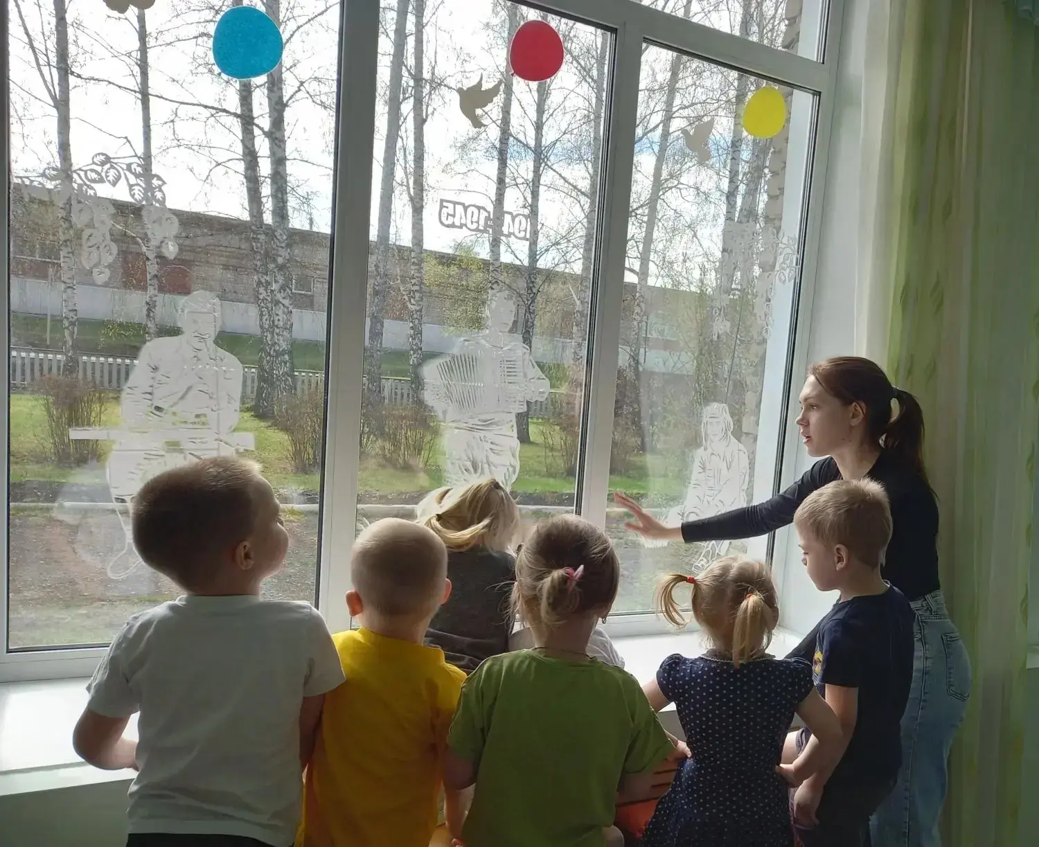 Акция «Окна Победы» в детском саду🎗️