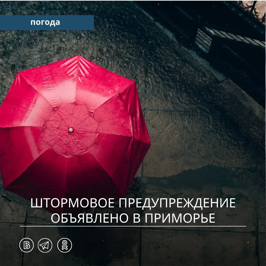 Штормовое предупреждение об опасных явлениях
