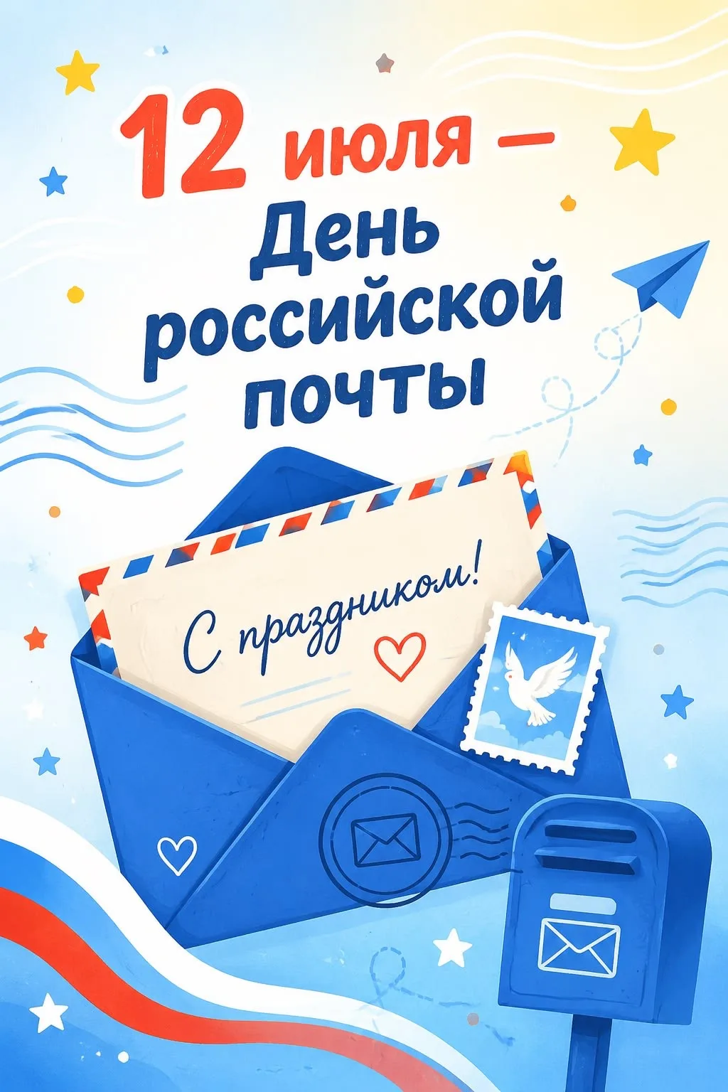 📬 12 июля -  День российской почты!

Знаете ли вы, что история почтовой службы в нашей стране насчи