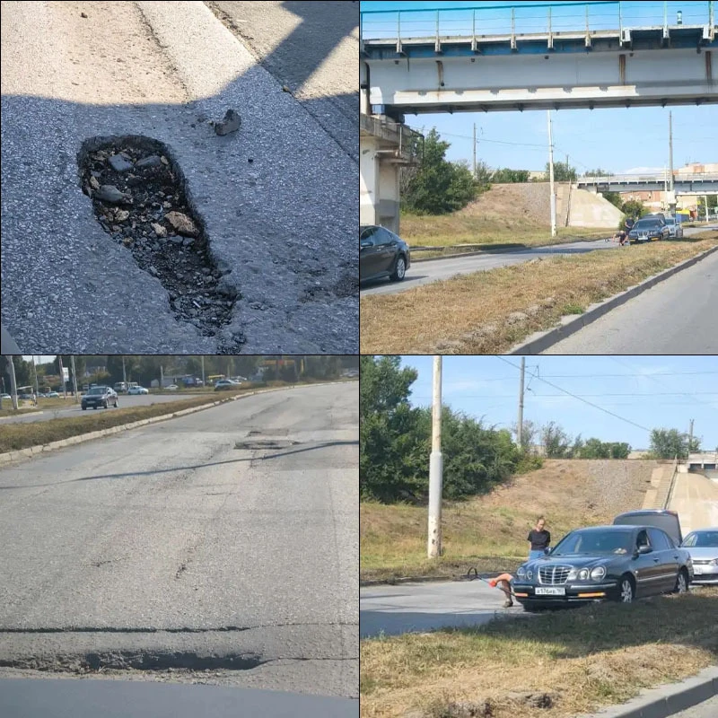 🕳️ Пока глава города рассказывает о том, как хорошо обстоят дела с дорогами и благоуст...