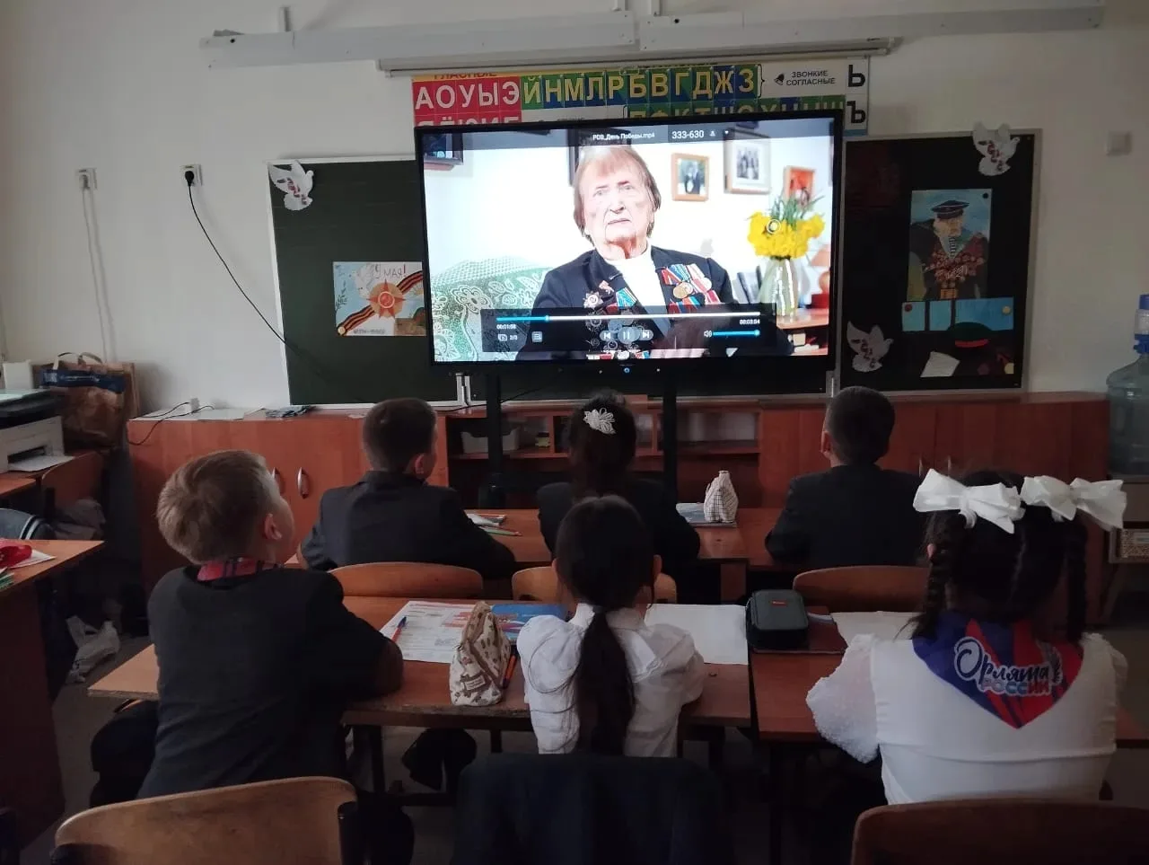 🇷🇺РАЗГОВОРЫ О ВАЖНОМ🇷🇺  🎵 Сегодня, 4 мая, в лицее прошли «Разговоры о важном» на тему «Песни о войне