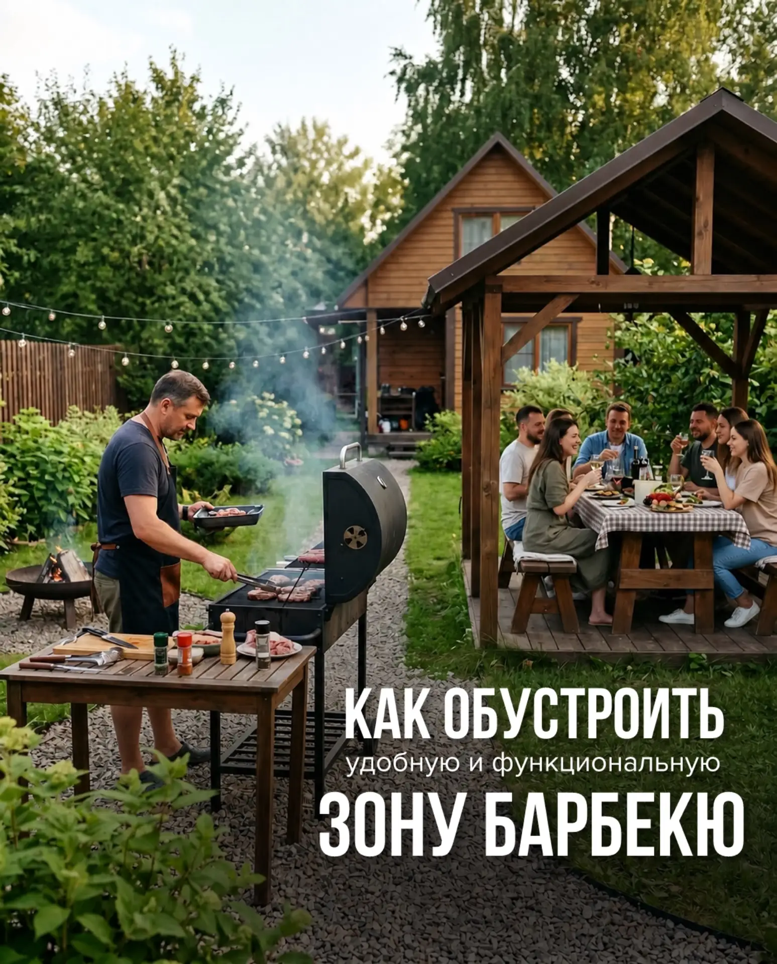 Сегодня зона барбекю — это уже не просто мангал в углу участка, а полноценное пространс...