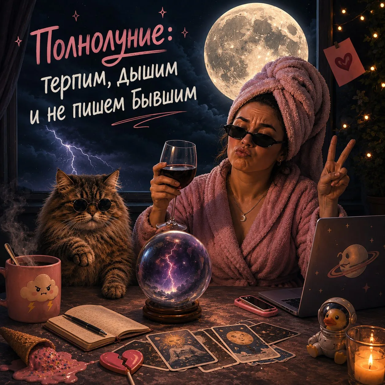 Полнолуние, хокку,  и психика на минималках😂