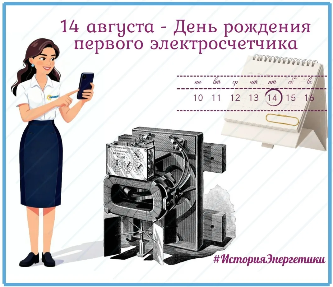 14 августа — День рождения первого электросчетчика