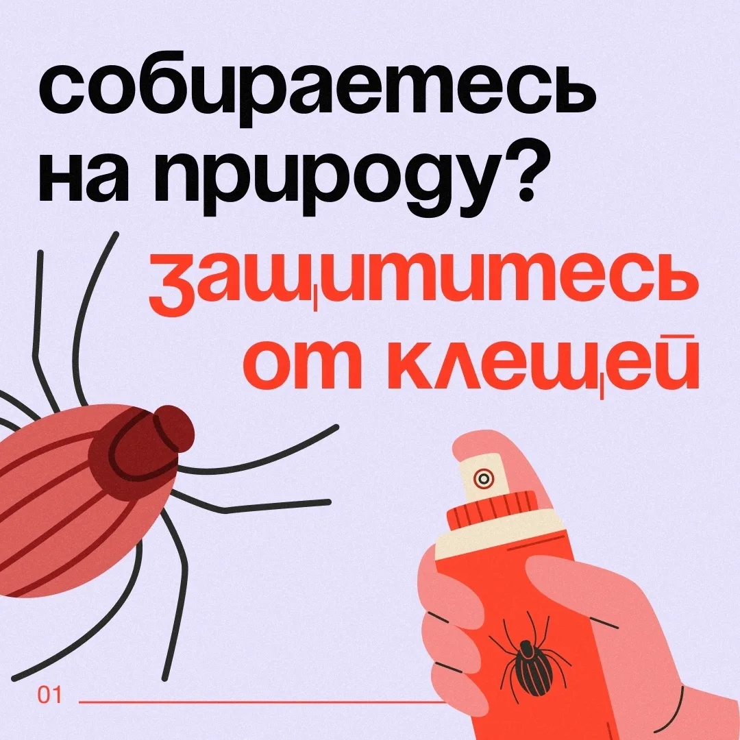 ❗️Осторожно, клещи