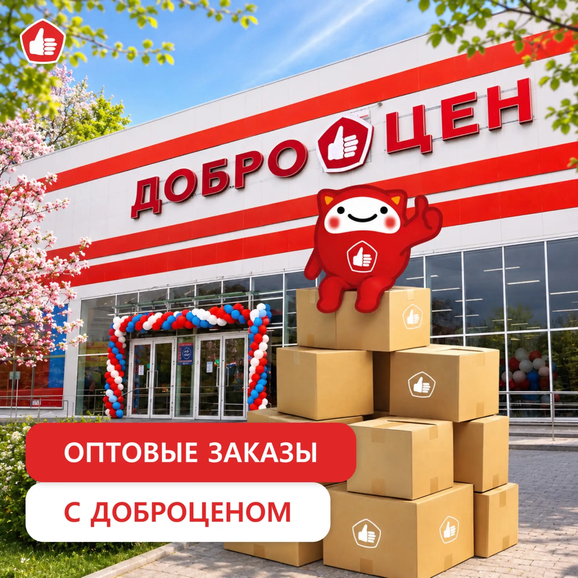 Доброцене можно закупаться не только для дома, но и для бизнеса! 📦