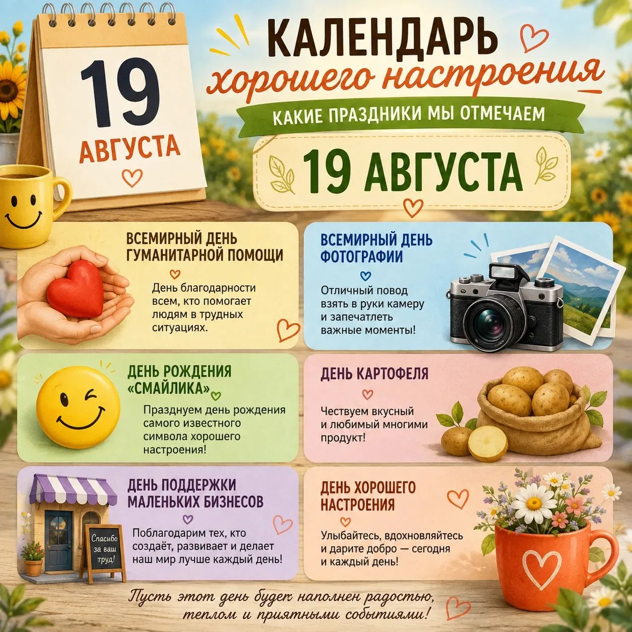 Августовские сюрпризы: что празднуем 19 августа?