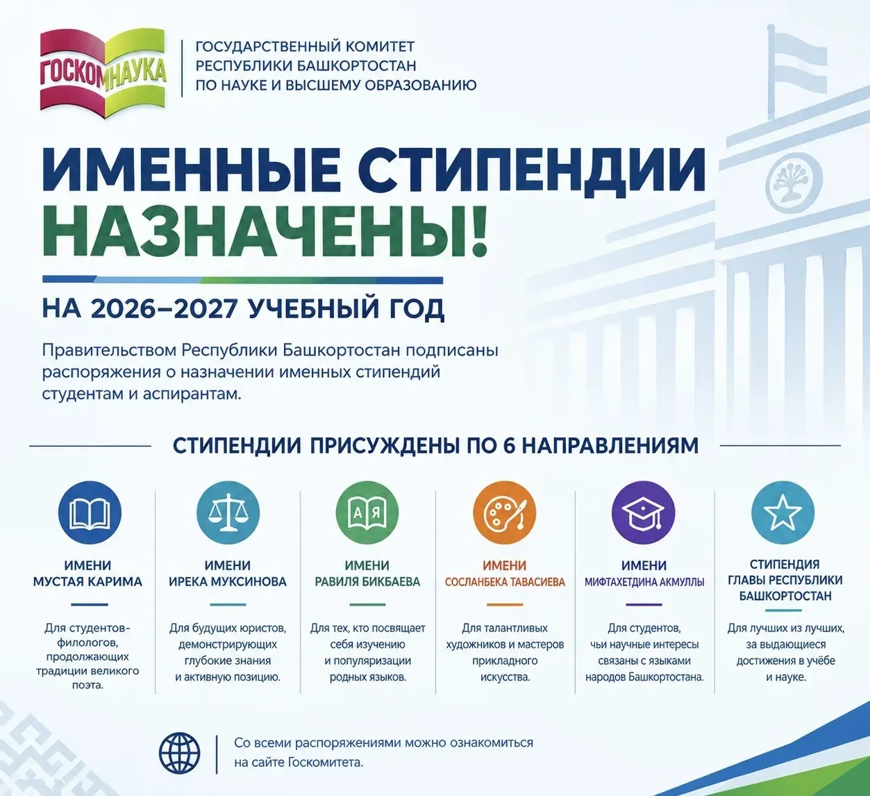 Именные стипендии назначены! 🎉