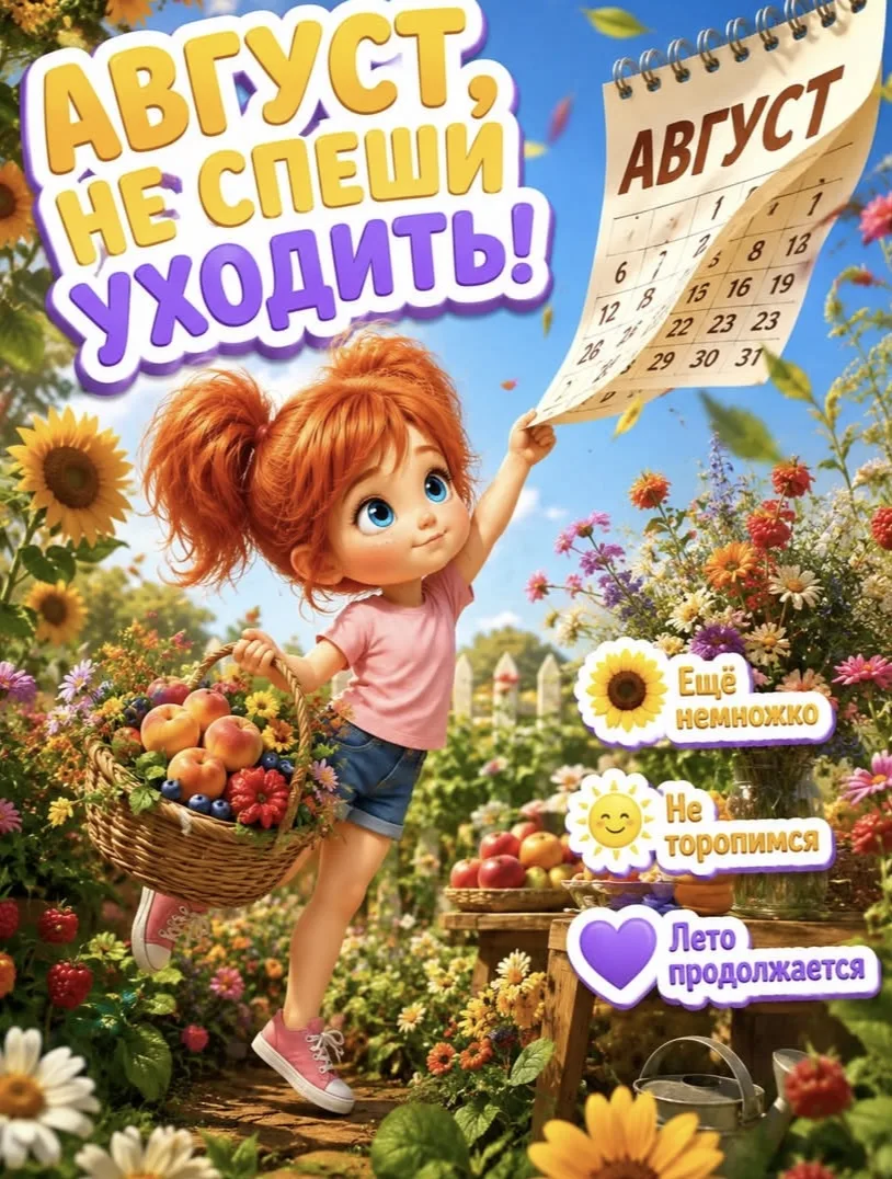 Последние дни августа — время не грустить, а брать от лета всё самое вкусное, яркое и с...