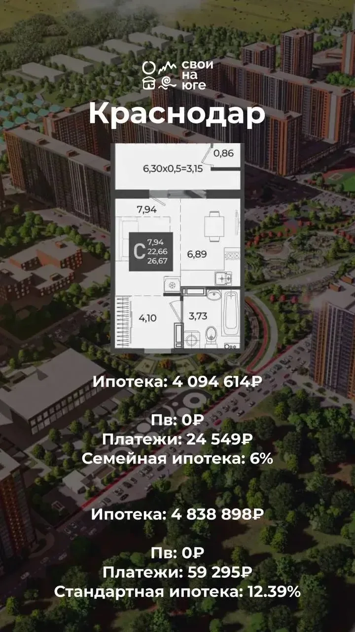 Показываем расчёты в благоустроенном районе Краснодара