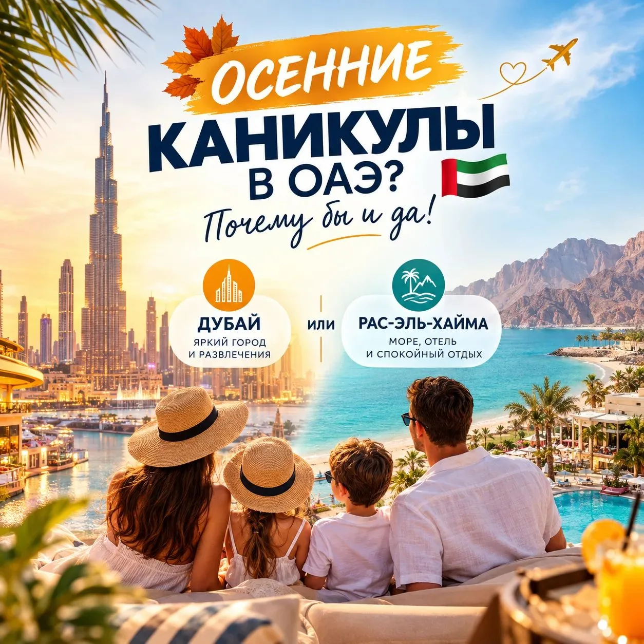 🍂 ОСЕННИЕ КАНИКУЛЫ В ОАЭ? Почему бы и да! 🇦🇪