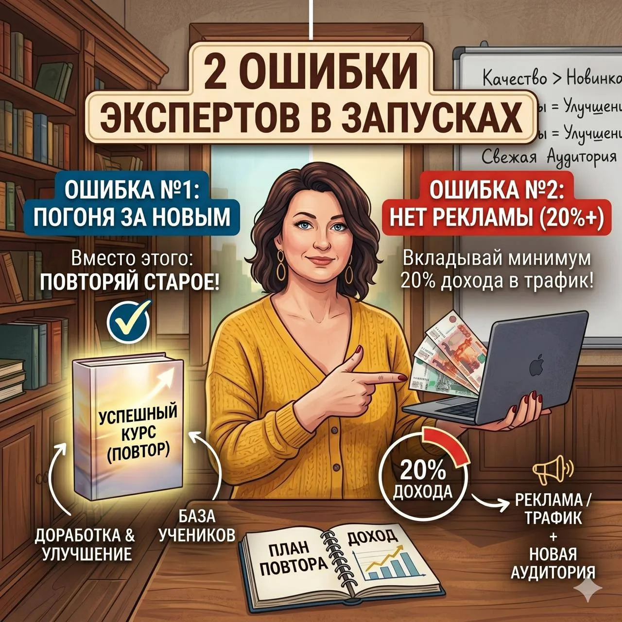 Две ошибки экспертов в запусках

Знаете это чувство, когда только закончила запуск, выдохнула, и в г