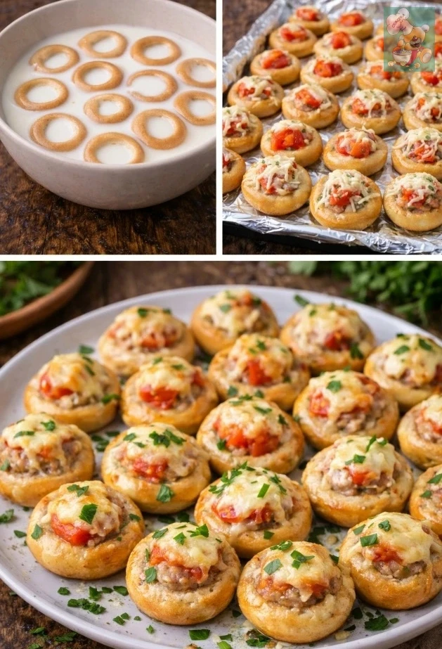 🥯 Бублики c мяcной начинкой в духовке