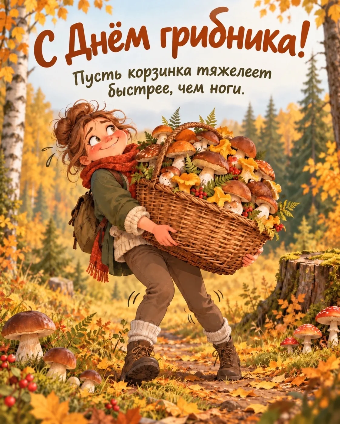 3 октября — День грибника! 🍄🍂