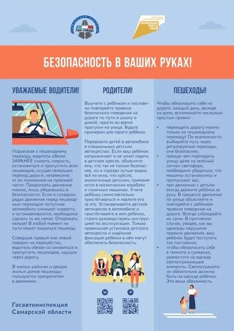 🚦 Дорожная безопасность — наша общая ответственность! 🚗🚶‍♂️🚲

Каждый из нас может сделать движен