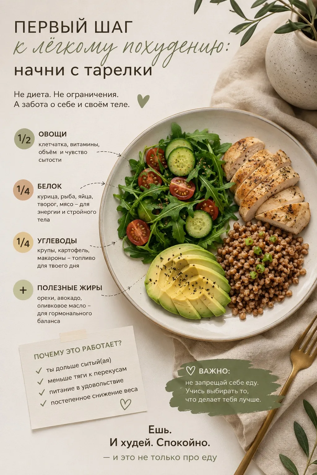 🥗 Первый шаг к лёгкому похудению: начни с тарелки

Привет 👋
Если ты здесь — значит, хочется привес
