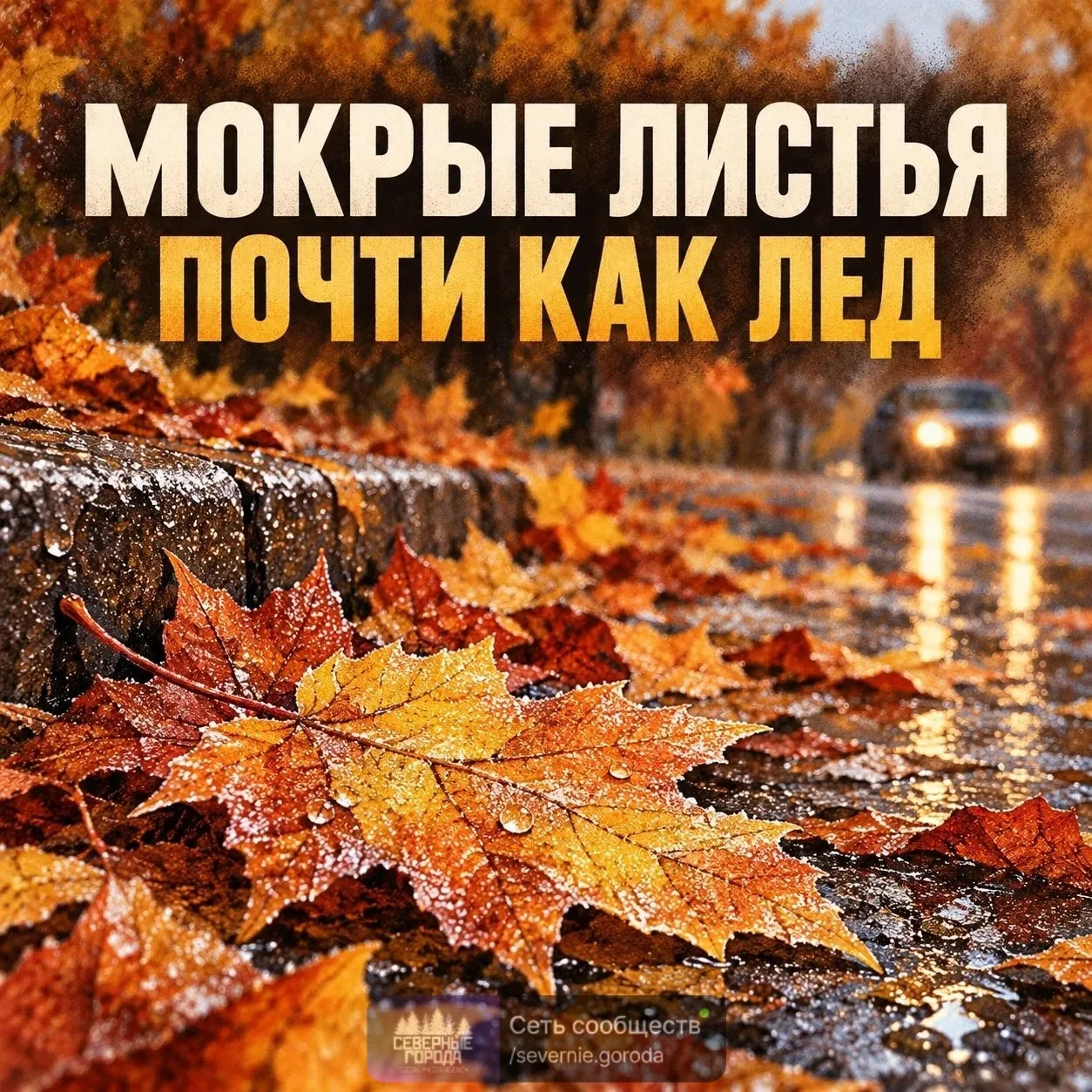 🍁 Уже октябрь — на дорогах и тротуарах все больше опавших листьев