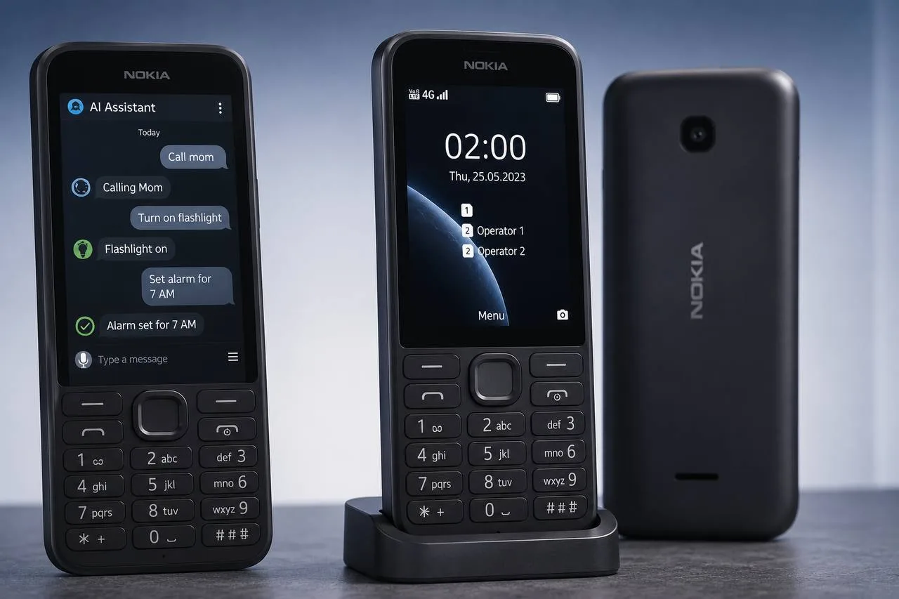 Nokia представила кнопочные телефоны с искусственным интеллектом