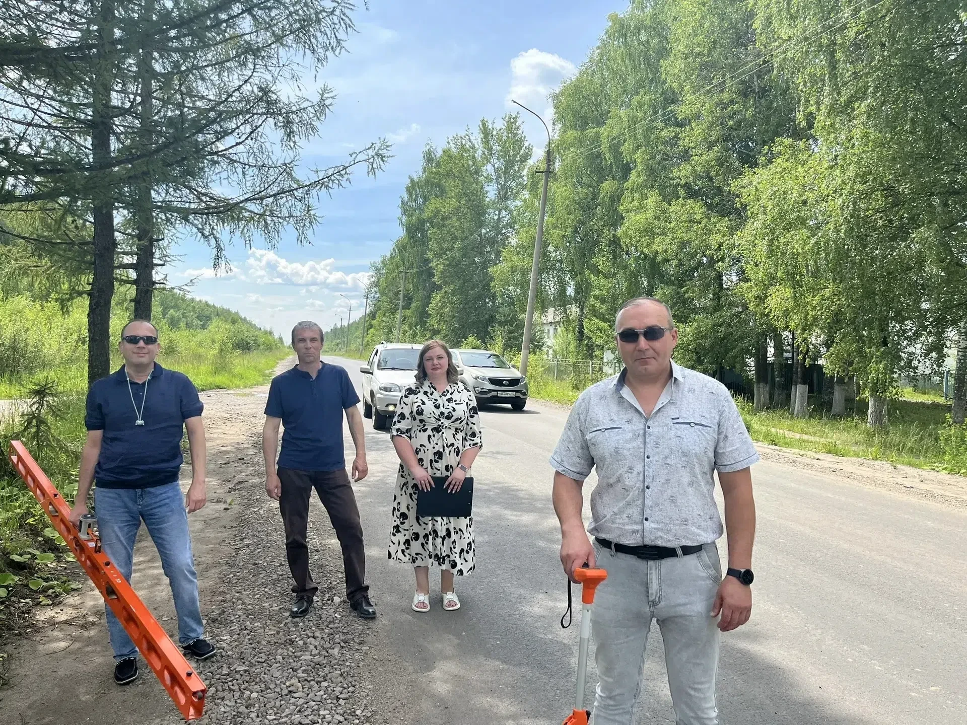 Сегодня дорожный комитет Кировской области принял отремонтированный участок дороги Восточный — Филип