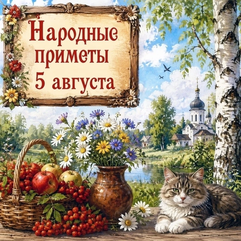 ‍ ()🌿 Народные приметы 5 августа — Трофим Бессонник 🌿