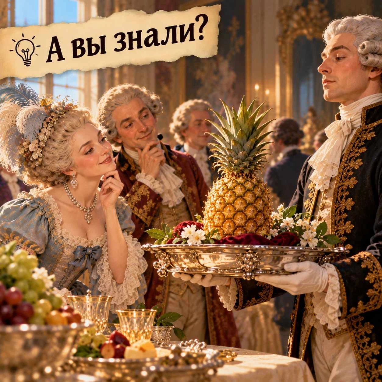 🍍 А вы знали, что в XVIII веке ананас можно было взять напрокат?