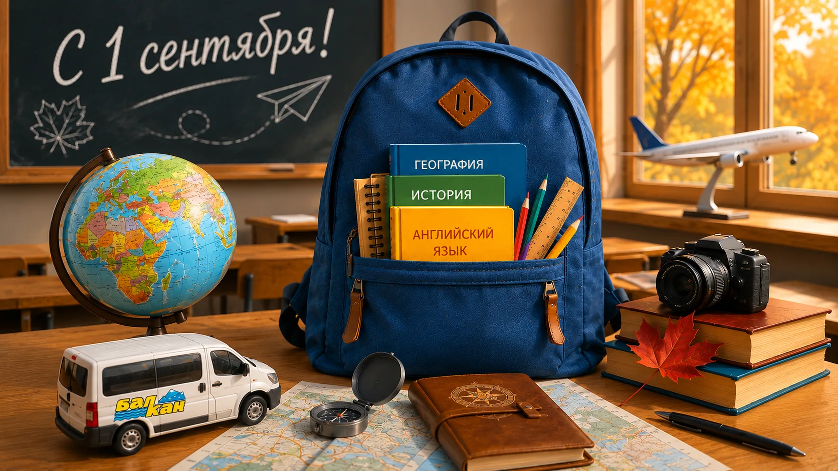 С 1 сентября! Сегодня вместо рюкзака с вещами - рюкзак с учебниками. 📚➡️🎒