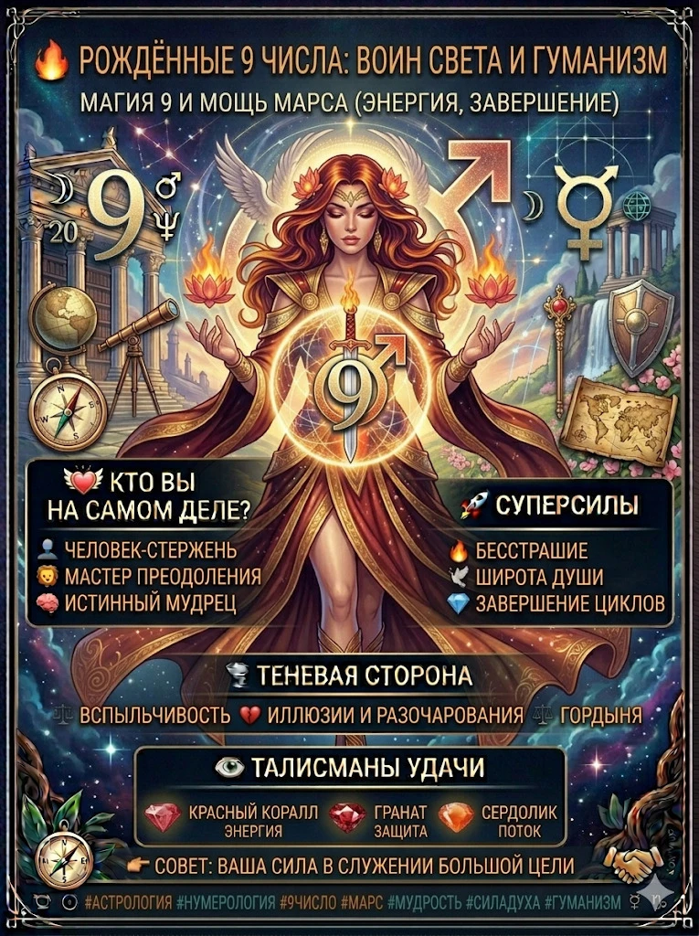 🔥 Воин Света: Магия числа 9