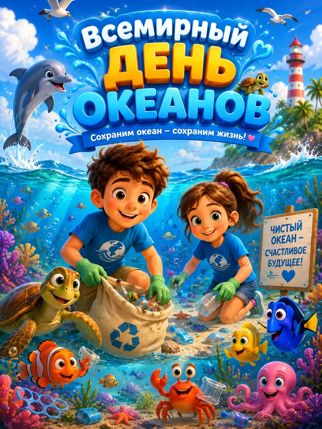 🌊 8 июня — День заботы об океане! 🌊

Давайте сегодня поговорим о том, как важно беречь океан. 

Уч