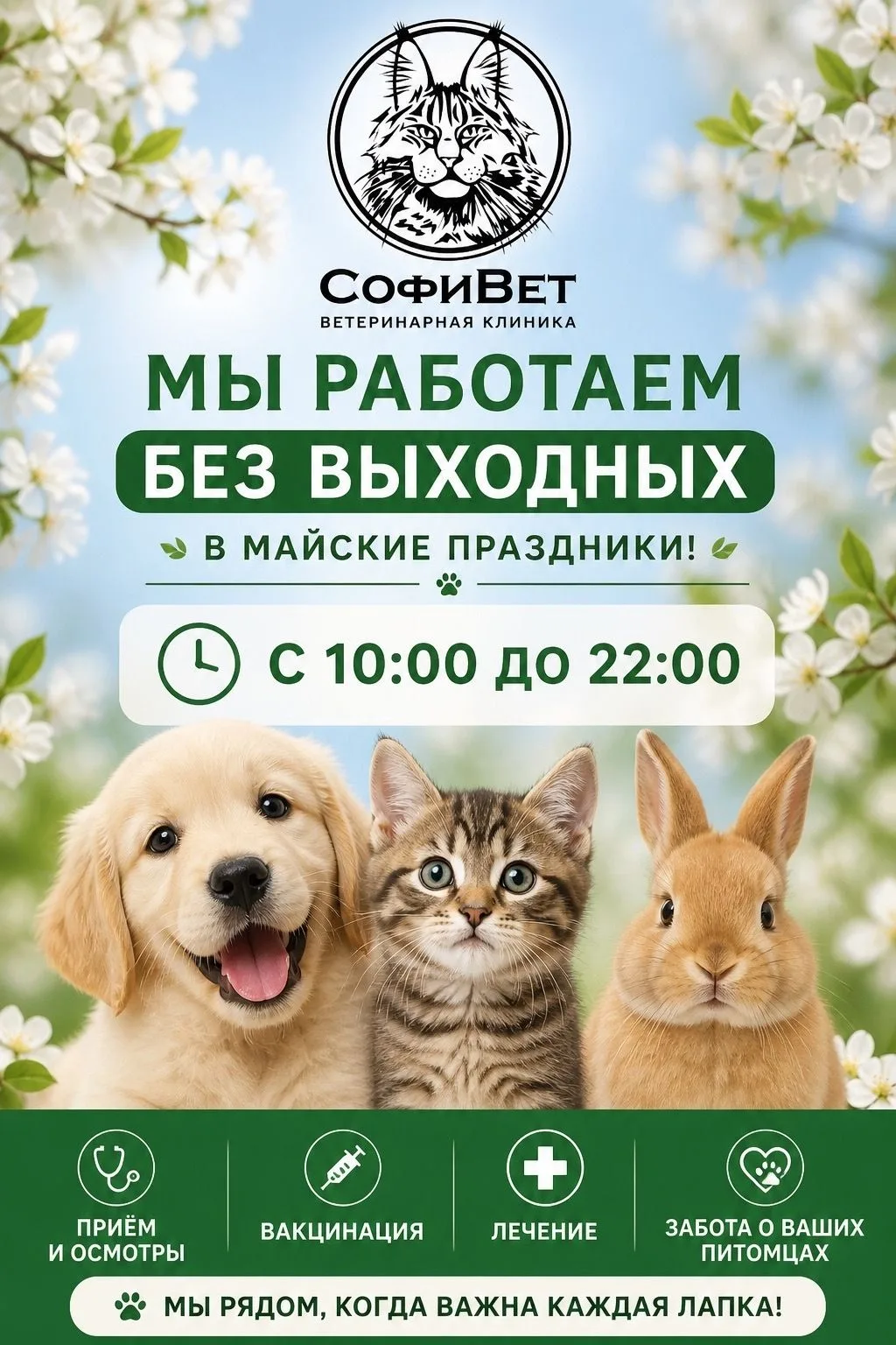 Запись:
Запись по телефону: 8(812)200-75-75
Адрес: г. Санкт-Петербург, Арцеуловская аллея, 23к.2
Tel