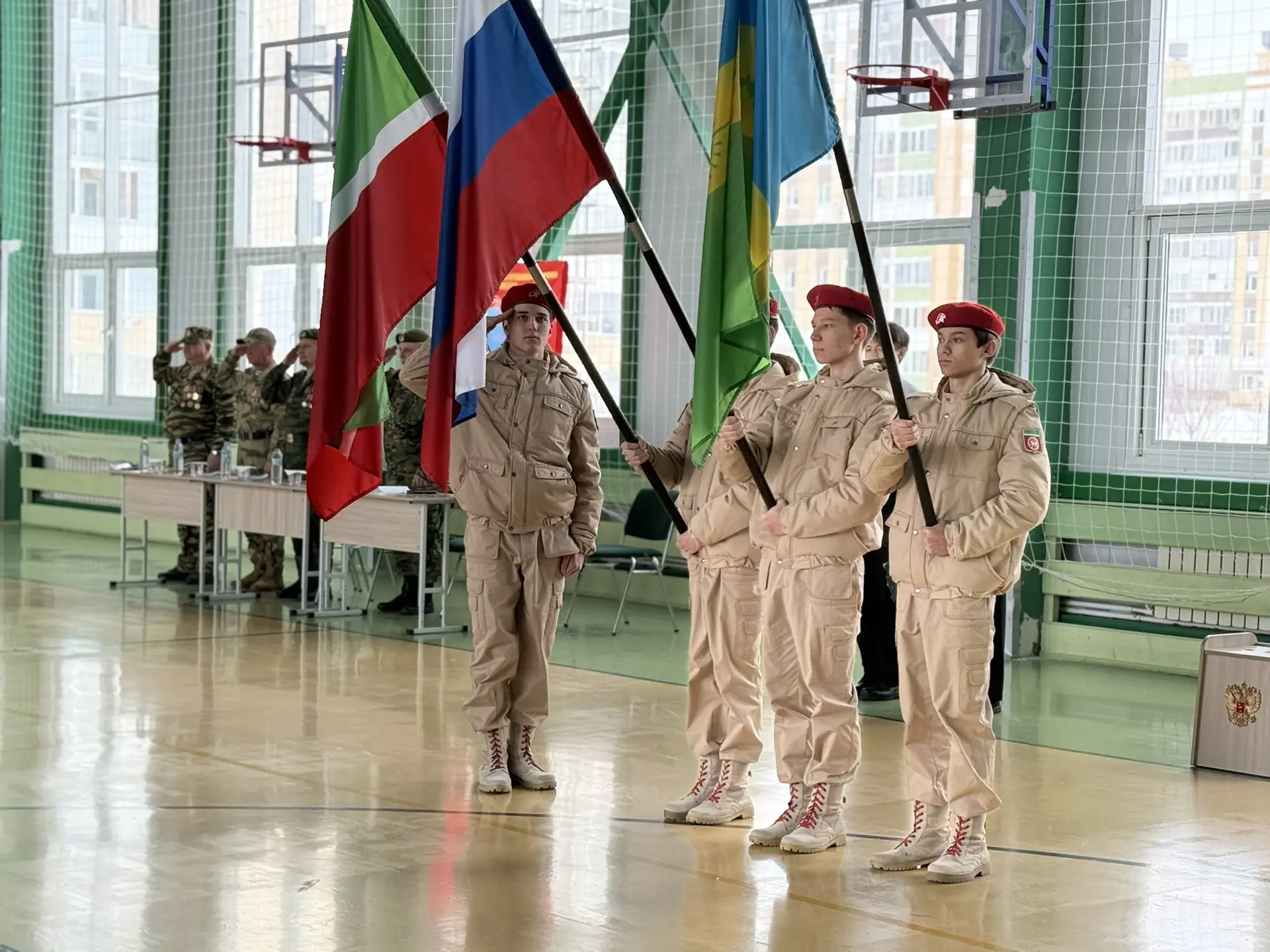 🔹 Смотр строя и песни в 8-х классах: праздник мужества, памяти и славы!  Сегодня в нашей школе произ