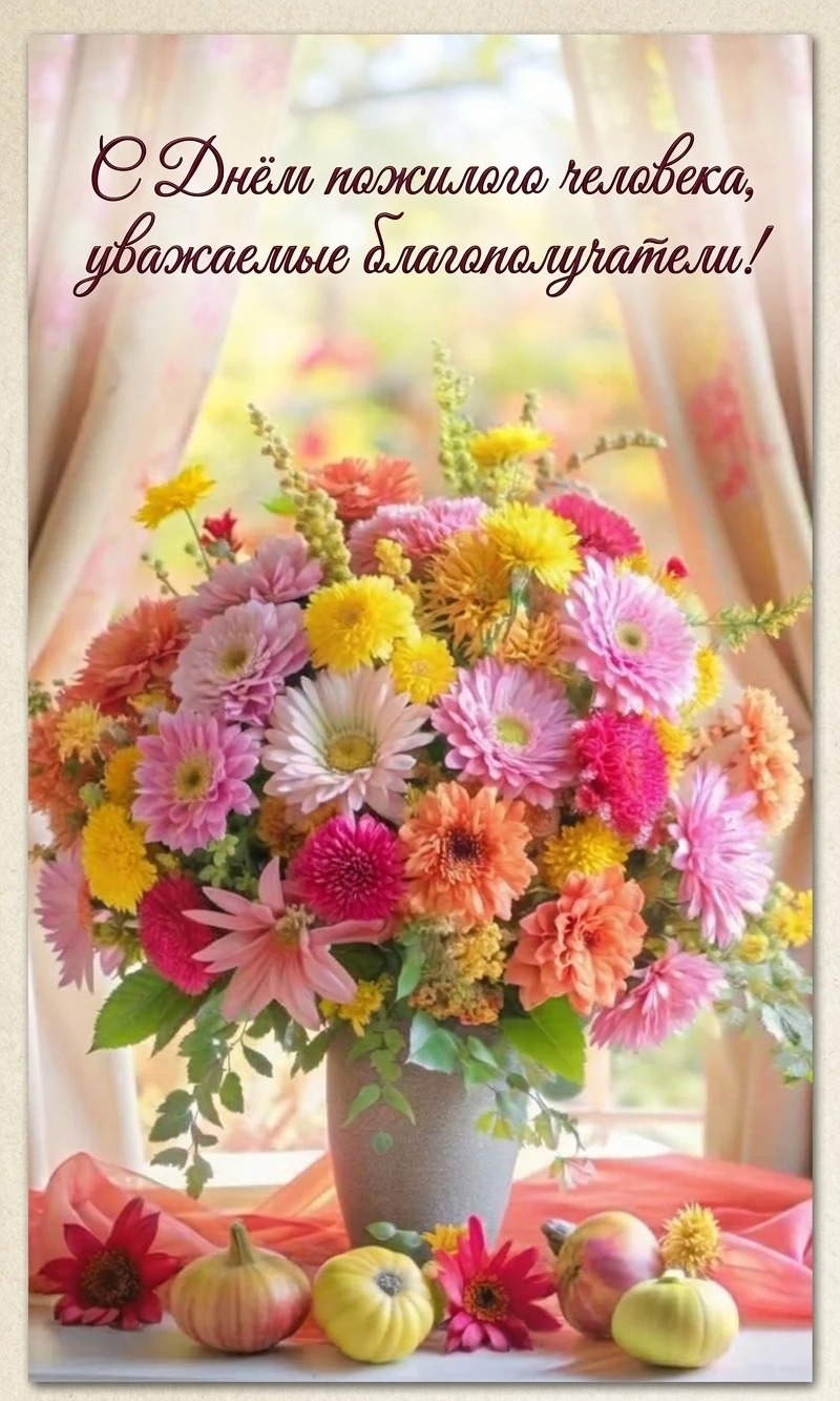 🌼 Дорогие наши благополучатели, уважаемые старшие! Поздравляем вас с Международным днё...
