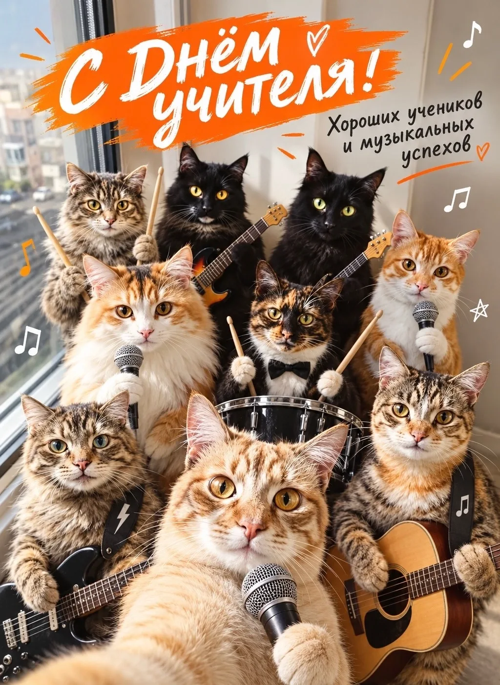 Дорогие коллеги, с Днём учителя!🧡🎶