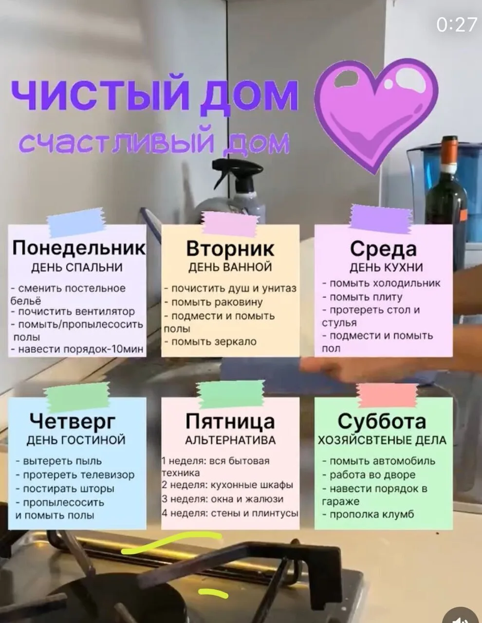 Заметки и лайфхаки по уборке дома
