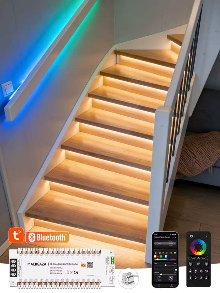 RGB-контроллер освещения лестниц: