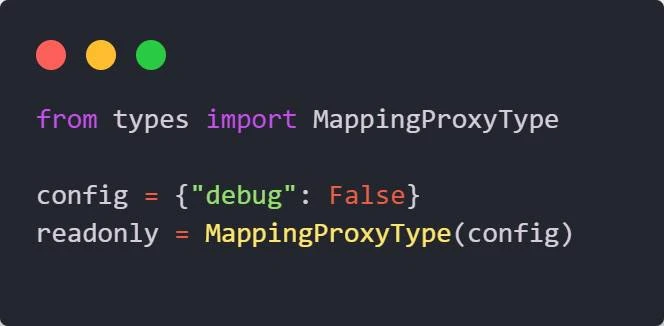 Python умеет делать словарь неизменяемым без копирования данных!