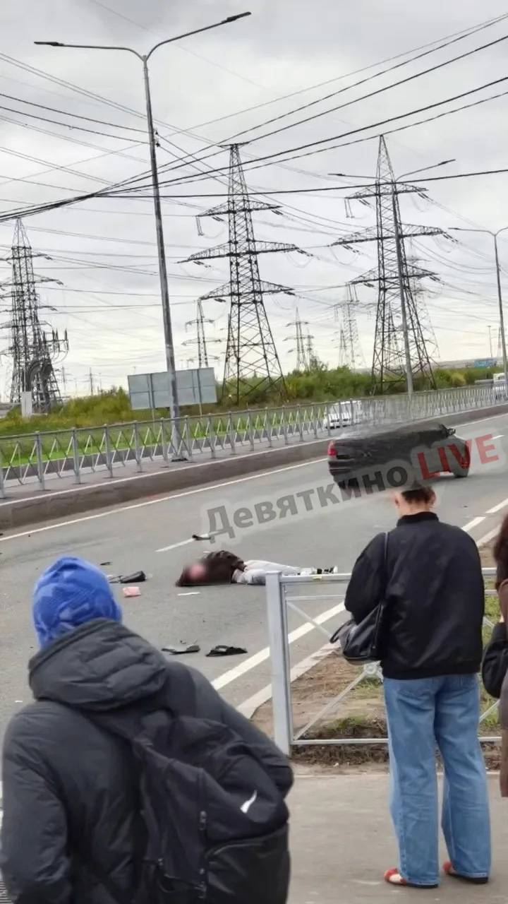 В Мурино сбили женщину, перебегавшую дорогу