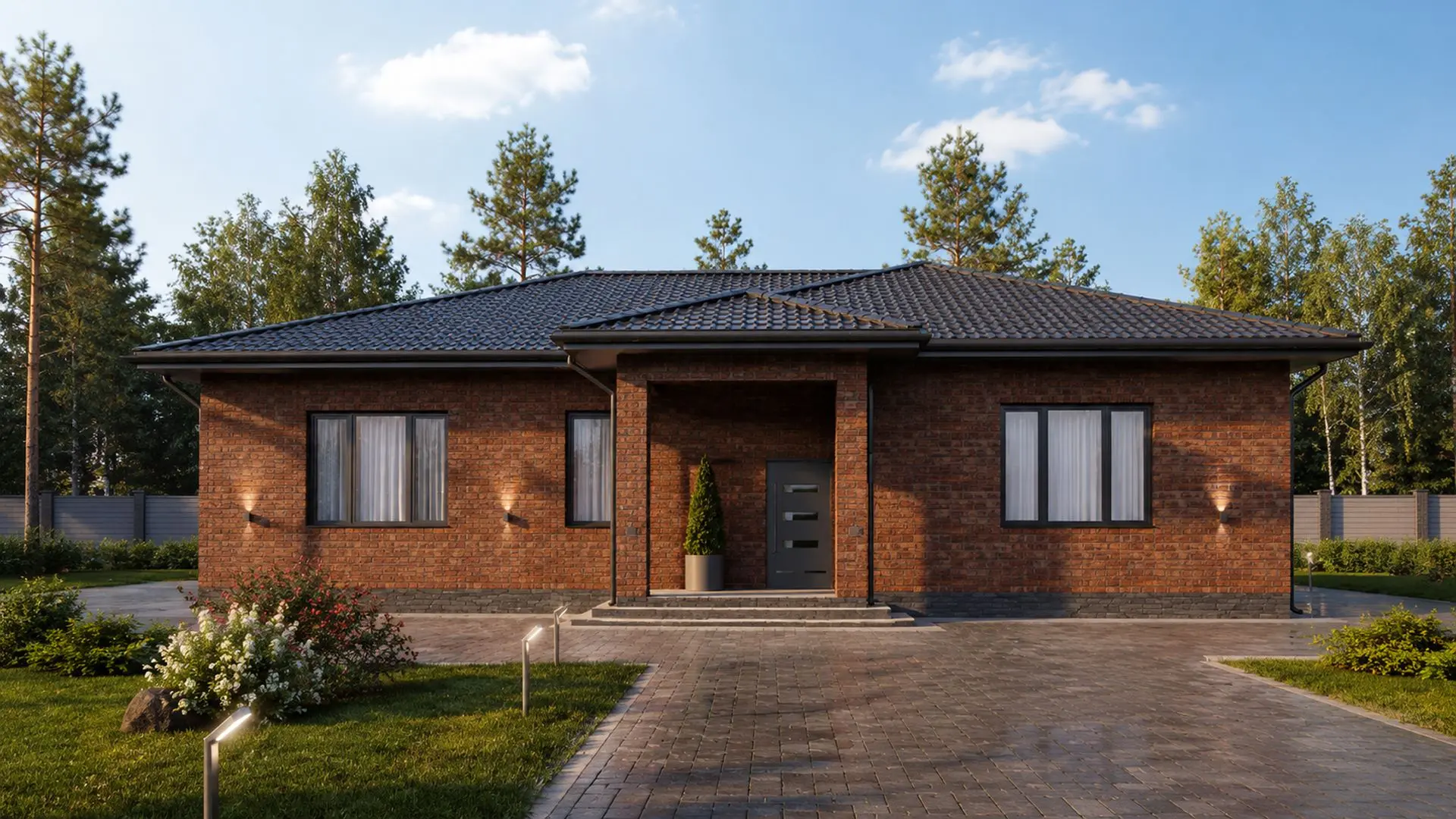 🏡 134 м², 4 комнаты — и ни одного «проходного» помещения.