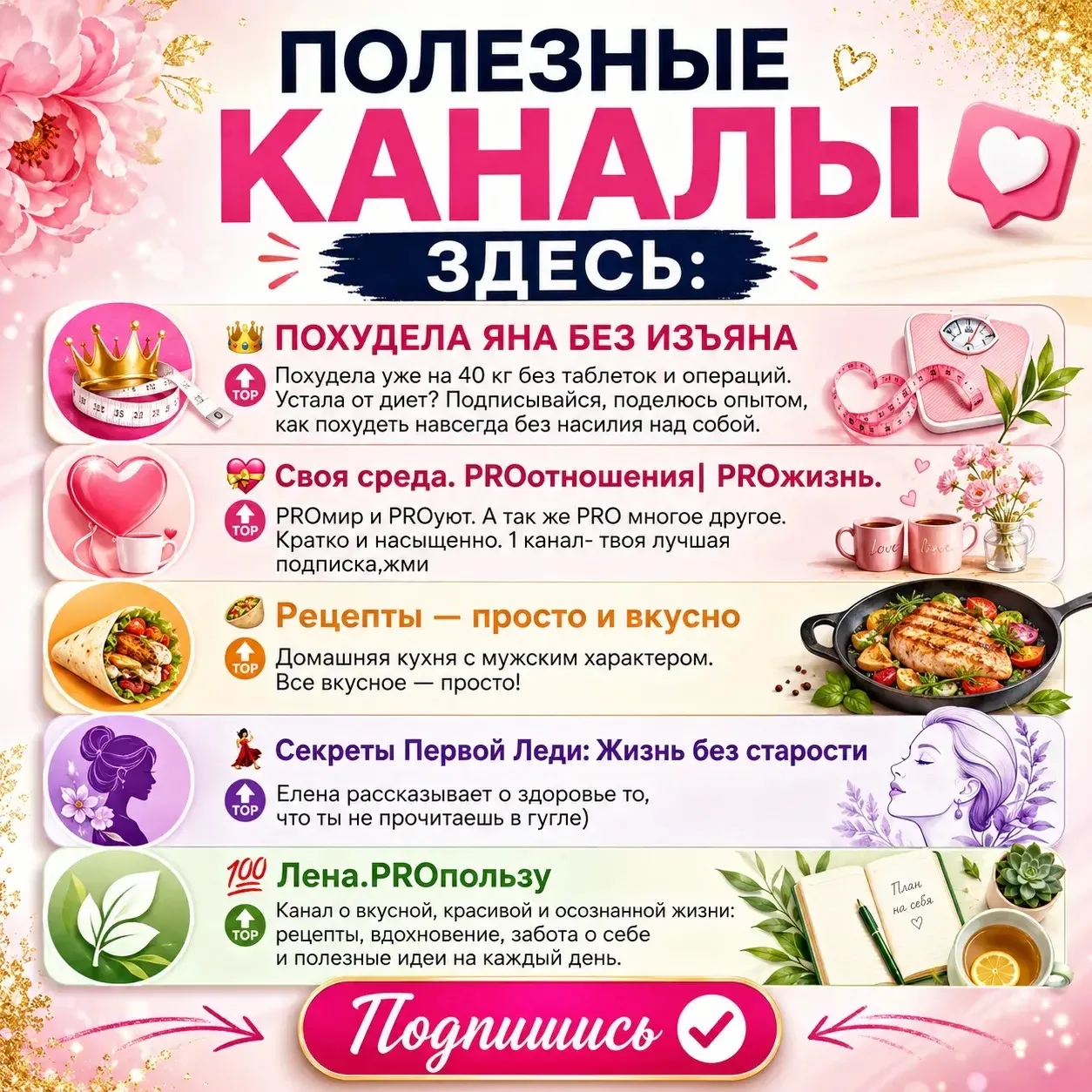 ПОЛЕЗНЫЕ КАНАЛЫ ЗДЕСЬ:

👑 ПОХУДЕЛА ЯНА БЕЗ ИЗЪЯНА

🔝Похудела уже на 40 кг без таблеток и операций.