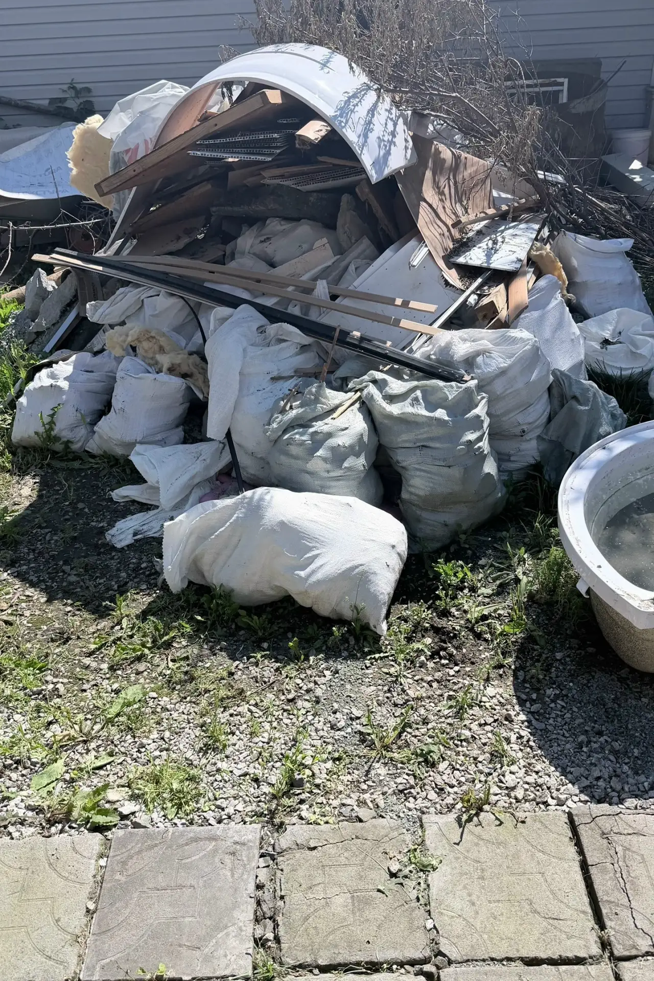 Нужно погрузить и вывести мусор, район вагонка. Цена и время под ключ?