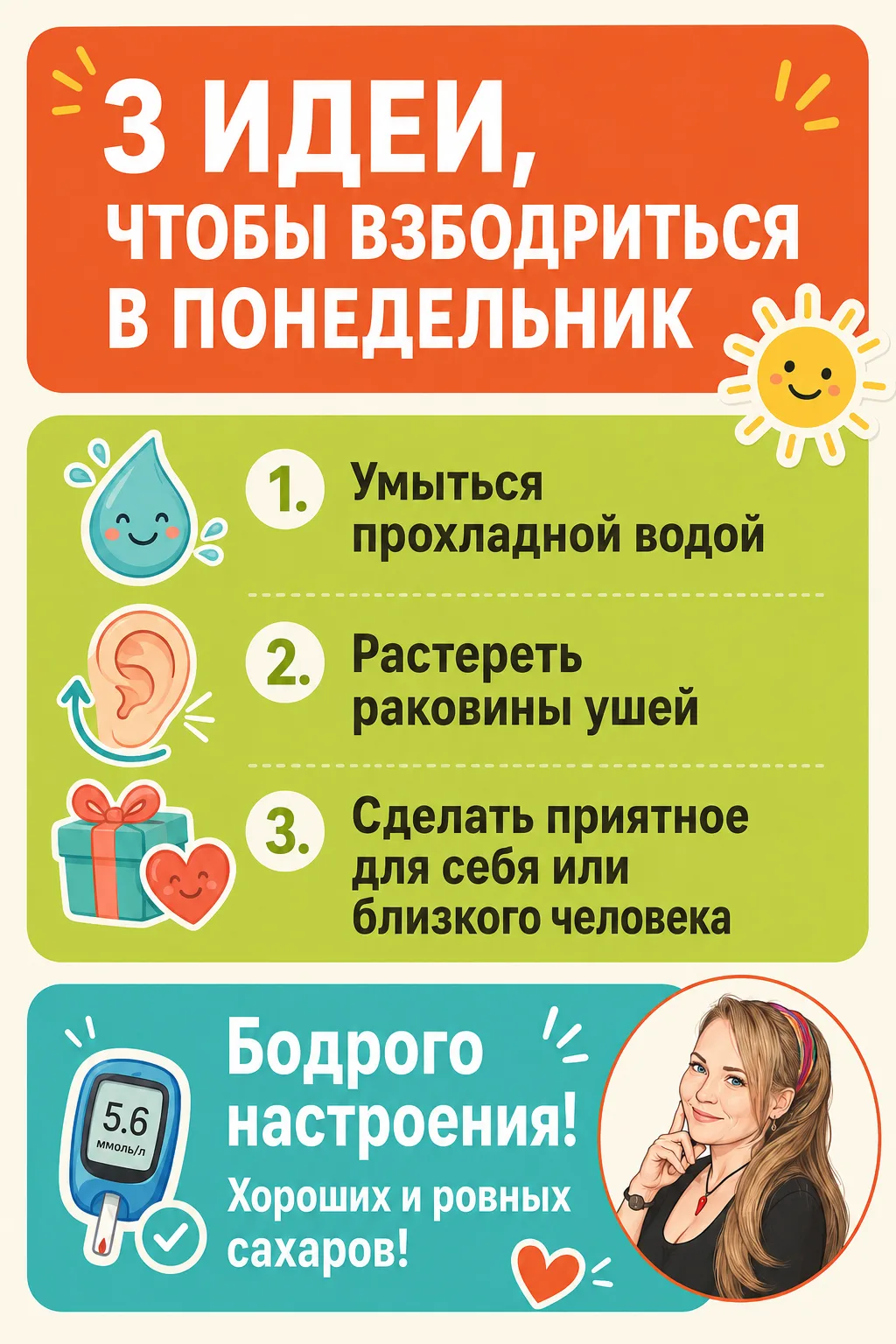 3 идеи, как взбодриться в понедельник!

А что помогает именно вам взбодриться и чувствовать себя пре