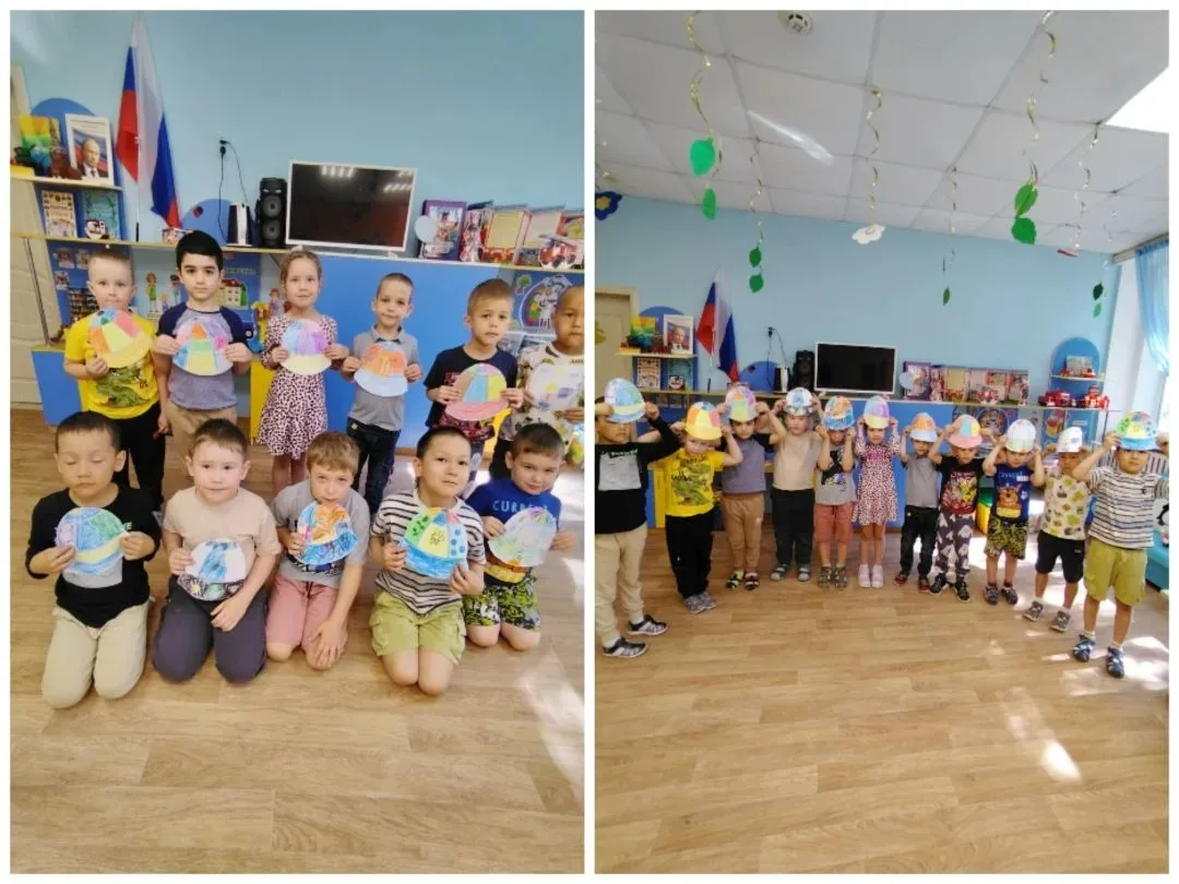 Панама в детском саду летом — обязательный элемент одежды, который обеспечивает защиту ...