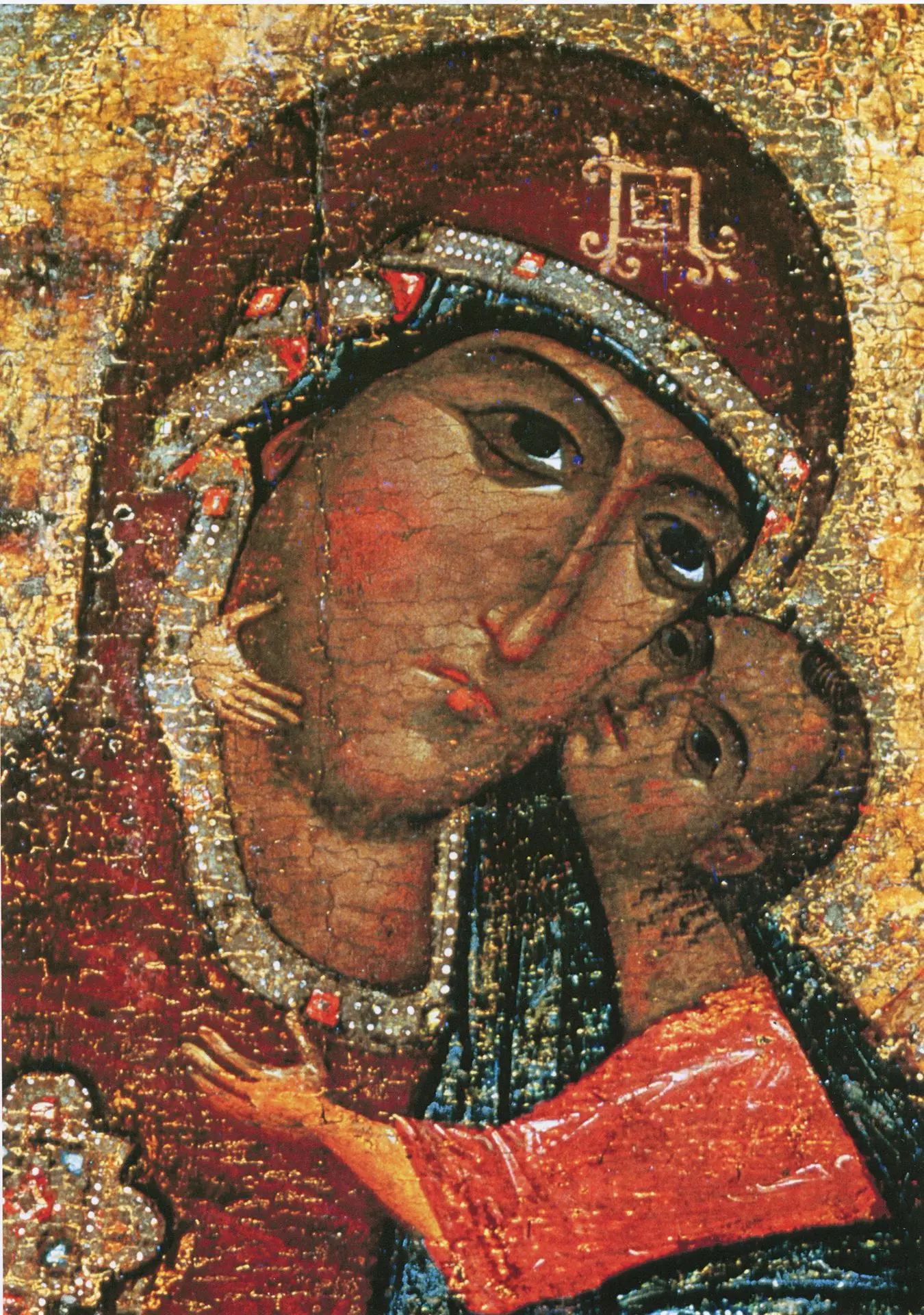 🔸️ Лики Богоматери и Младенца.