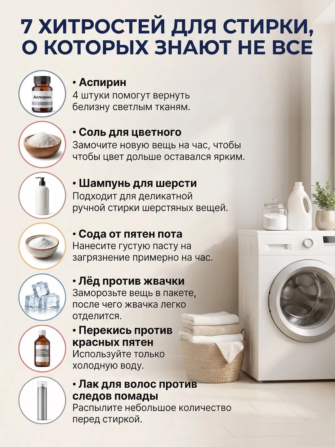 Не все полезные хитрости для стирки требуют дорогих средств.
