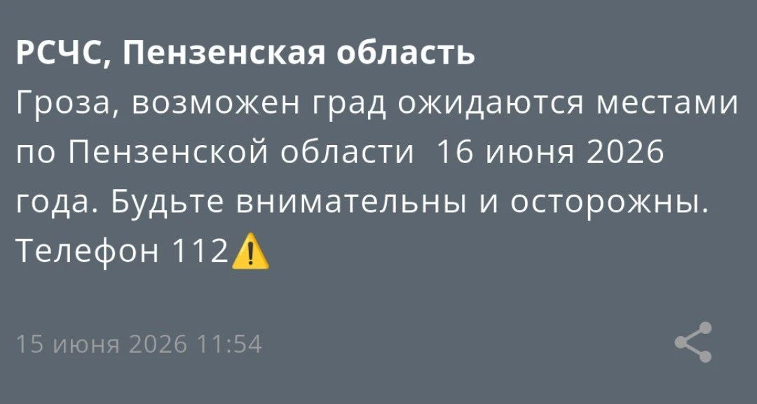 Берегите головы! Град обещают сегодня в Пензенской области.

Об ухудшении погоды предупредило МЧС. К