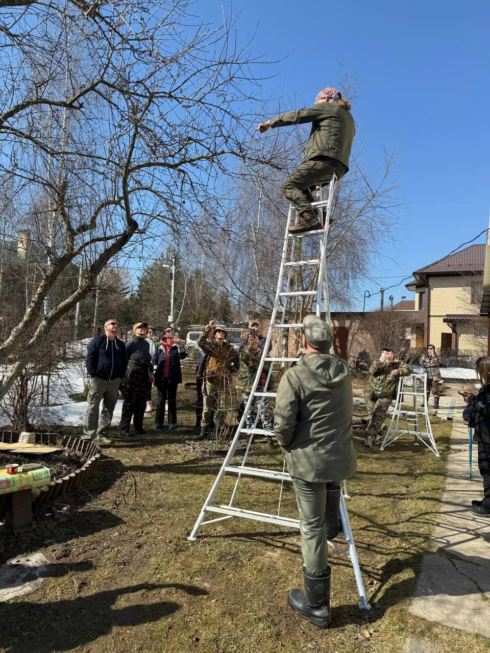 Вчера были на МК Олега Мальчихина по обрезке плодовых деревьев.